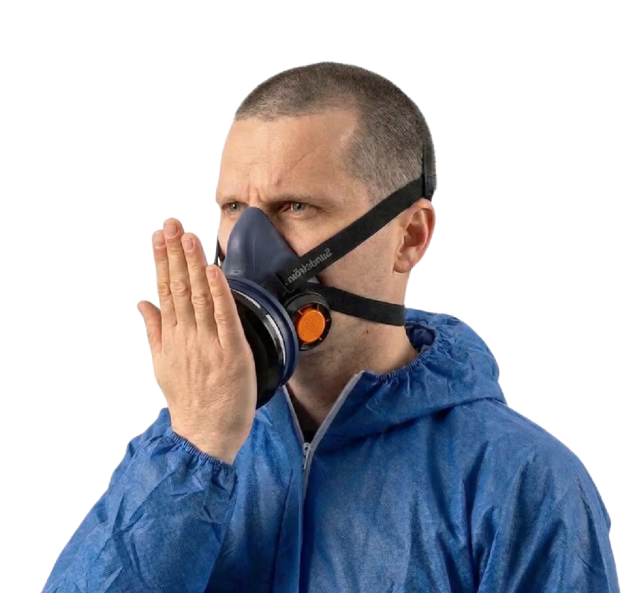 Face mask fit testing and fit check training -Respirator mask for working with asbestos, silica and lead